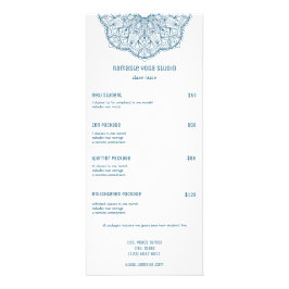 ティール（緑がかった色）マンダラヨガ霊気マッサージ手垂曼荼羅 ラックカード