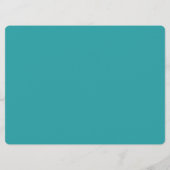 ティール(緑がかった色)マーブルウィークリー学校日程 (裏面)