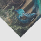 ティール（緑がかった色）マーメイドスチームパンクヴィンテージレディビクトリアンー 薄葉紙 (詳細)