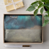 ティール(緑がかった色)マーメイドスチームパンクヴィンテージレディビクトリアンー 薄葉紙 (ギフト)