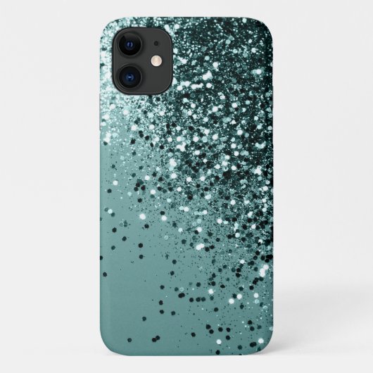 ティール(緑がかった色)マーメイド海グリッター#1 #shiny #decor Case-Mate iPhoneケース (裏面)