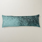 ティール(緑がかった色)マーメイド海グリッター#4 (フェイクグリッター) #art ボディピロー (裏面)