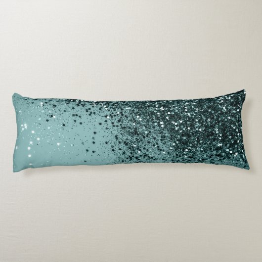 ティール(緑がかった色)マーメイド海グリッター#4 (フェイクグリッター) #art ボディピロー (裏面)