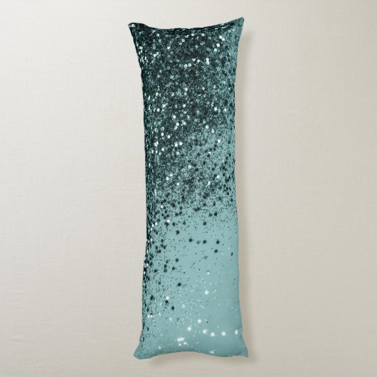 ティール（緑がかった色）マーメイド海グリッター#4 (フェイクグリッター) #art ボディピロー (裏面 (縦))
