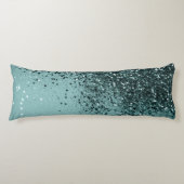 ティール（緑がかった色）マーメイド海グリッター#4 (フェイクグリッター) #art ボディピロー (正面)