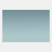 ティール（緑がかった色）ミントグラデーション ラッピングペーパーシート (正面)