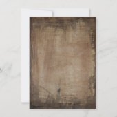 ティール（緑がかった色）メイスンジャー素朴ブライダルシャワー招待状 招待状 (裏面)