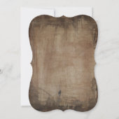 ティール(緑がかった色)メイスンジャー素朴ブライダルシャワー招待状 招待状 (裏面)