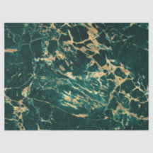 ティール（緑がかった色）モダンと金ゴールドの大理石パターン