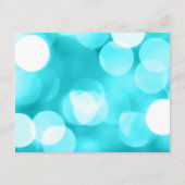 ティール（緑がかった色）モダングリッターライトバルミツワー披露宴 エンクロージャーカード (裏面)