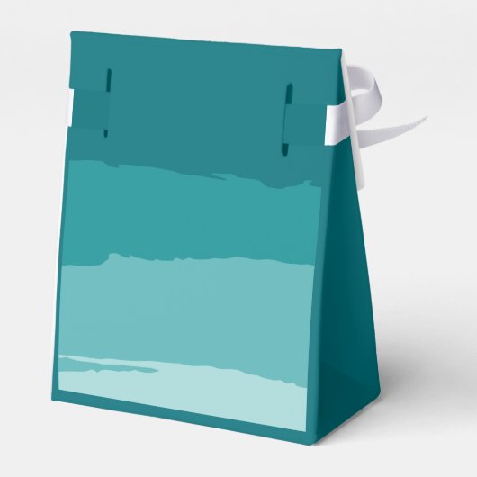 ティール(緑がかった色)モダンニューエレガントホーム引っ越し祝いパーティーパーティー フェイバーボックス (裏面サイド)