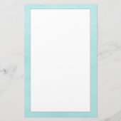 ティール（緑がかった色）モノグラムリース文具 便箋 (裏面)