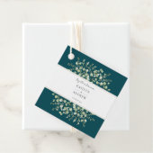 ティール(緑がかった色)ユーカリプトゥスフォーエバー結婚ズ フェイバータグ (インサイチュ)