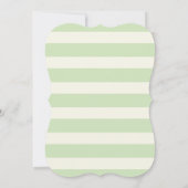 ティール(緑がかった色)&ライトグリーンユニコーン 招待状 (裏面)