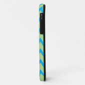 ティール(緑がかった色)、ライム、紫色のシェブロンのモノグラムiPhone5の箱 Case-Mate iPhoneケース (裏面/左)