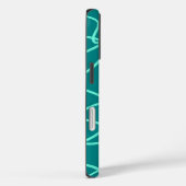 ティール（緑がかった色）ラインアート Case-Mate iPhoneケース (裏面 / 右)