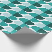 ティール（緑がかった色） ラッピングペーパー (角)