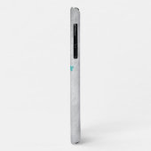 ティール（緑がかった色）ラバパーソナライズされたーズケース – メイトiPhoneケース Case-Mate iPhoneケース (裏面/左)