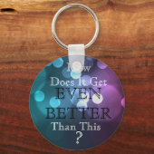 ティール(緑がかった色)&ラベンダーHDIGEBBT?キーホルダー キーホルダー (正面)