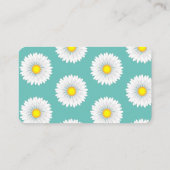 ティール（緑がかった色）リトルかわいらしデイジーハネムーンファンド エンクロージャーカード (裏面)