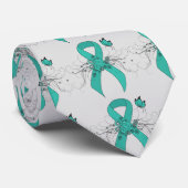 ティール(緑がかった色)リボンと蝶 ネクタイ (ロール)