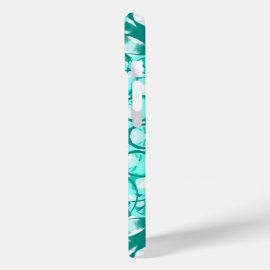 ティール(緑がかった色)ループ電話ケース Case-Mate iPhoneケース (裏面 / 左)