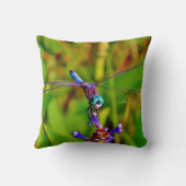 ティール（緑がかった色）レインボートンフライ クッション (裏面)