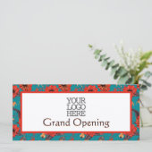 ティール(緑がかった色)レッドフローラカフェレストラングランドオープン (スタンド正面)