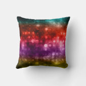 ティール(緑がかった色)、レッド、パープル&シャートレウス《写真》ぼけ味デザイン クッション (裏面)