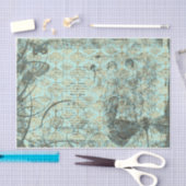 ティール（緑がかった色）レディースデクプ 薄葉紙 (クラフト)