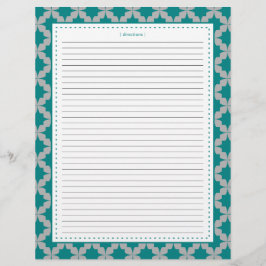 ティール（緑がかった色）レトロスター追加レシピページ