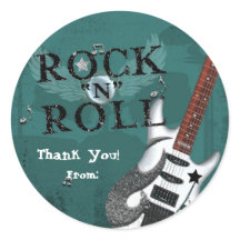 ティール（緑がかった色）ロックNロールスター誕生日パーティーイベントのお願い