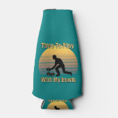 ティール（緑がかった色）ローンボウルズプレイタイム、ボトルクール ボトルクーラー (正面)