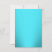 ティール(緑がかった色)ヴィンテージダマスクウェディング日付を保存 セーブザデート (裏面)