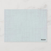 ティール（緑がかった色）ヴィンテージダマスクテーブル番号カード ポストカード (裏面)