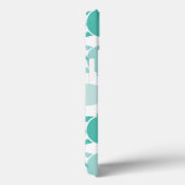 ティール（緑がかった色）亀模様 Case-Mate iPhoneケース (裏面 / 右)