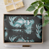 ティール（緑がかった色）人魚 薄葉紙 (ギフト)