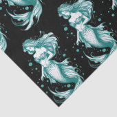 ティール（緑がかった色）人魚 薄葉紙 (詳細)