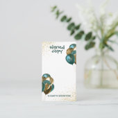 ティール(緑がかった色)作家プロモーション署名済みコピー エンクロージャーカード (スタンド正面)