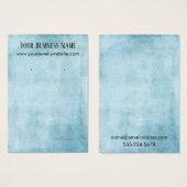 ティール（緑がかった色）動揺してグランジイヤリングホルダー表示カード (正面&裏面)