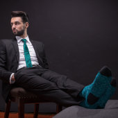 ティール(緑がかった色)医師、医療プロフェッショナルドードル ネクタイ