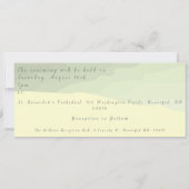 ティール(緑がかった色)及びアラビア風タイル結婚式招待状 招待状 (裏面)