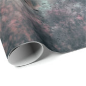 ティール（緑がかった色）及びバラ雲包み紙 ラッピングペーパー (ロールコーナー)