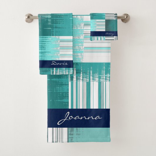 ティール(緑がかった色)及び白湯タオルセット バスタオルセット (インサイチュ)