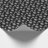 ティール（緑がかった色）及び金ゴールドの魚の模様はかりで測付き雪 ラッピングペーパー (角)