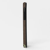 ティール（緑がかった色）及び銅のキリンのダマスク織のiPhoneの場合 Case-Mate iPhoneケース (裏面/左)