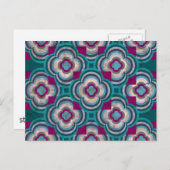 ティール(緑がかった色)反射はがき ポストカード (正面/裏面)