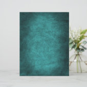 ティール（緑がかった色）古素朴革フェイクスクラップブックカードストック (スタンド正面)