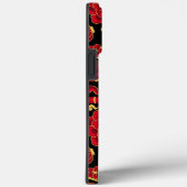 ティール(緑がかった色)名モダンフローラ影 Case-Mate iPhoneケース (裏面 / 右)