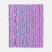 ティール（緑がかった色）回路 フリースブランケット (正面)